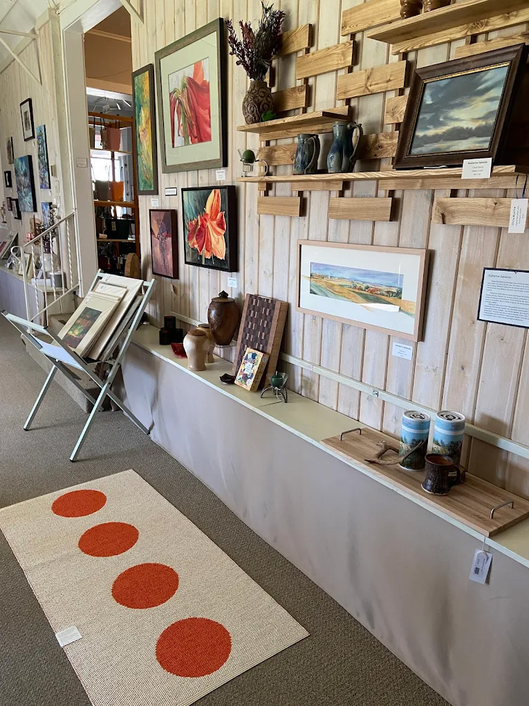 a view of the interior of the gallery