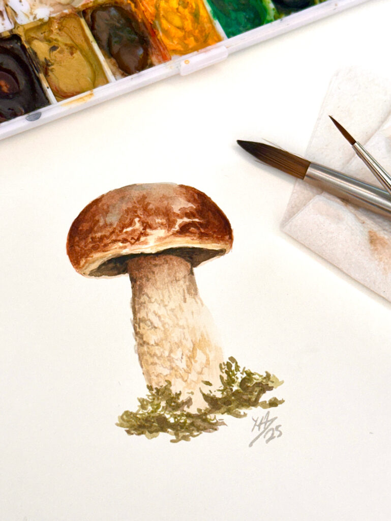 watercolor mushroom